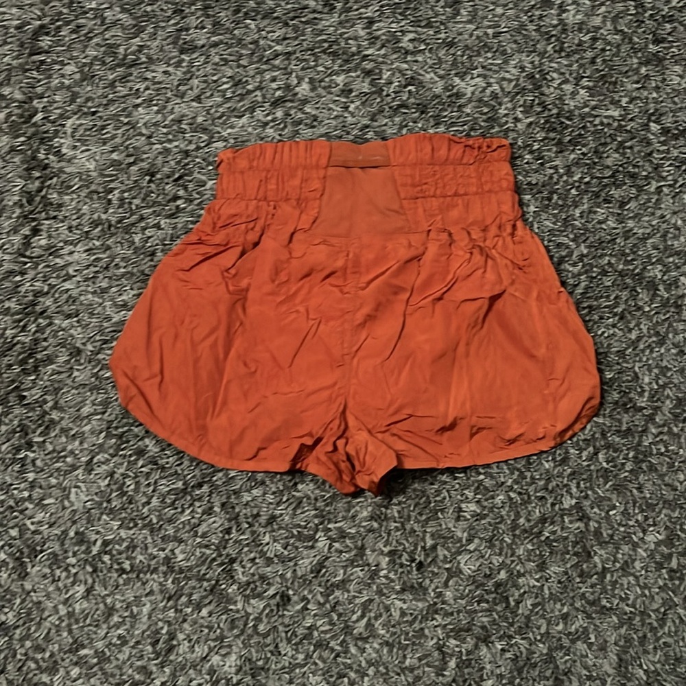 Free People The Way Home Orange Shorts - Picture 2 of 3